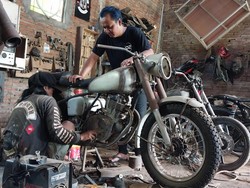 Warga Kota Malang Cuan Rp 40 Juta Per Bulan dari Bisnis Motor Custom