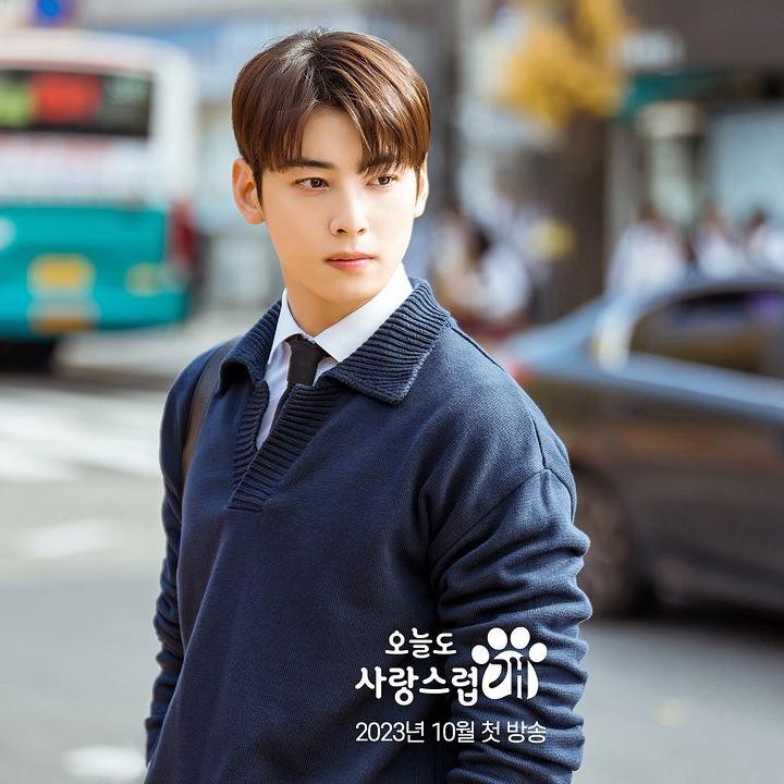 <p>Di drakor kali ini, Cha Eun Woo memainkan peran sebagai Ji Seo Won, seorang guru matematika yang mengajar di SMA. Ia dikisahkan memiliki trauma terhadap anjing karena masa lalu yang dia alami. (Foto: YouTube MBCDrama & Instagram @mbcdrama_now)</p>