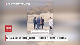 VIDEO: Gegara Prewedding, Bukit Teletubbies Bromo Terbakar