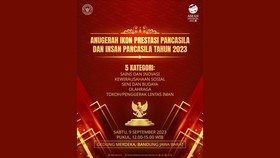 BPIP Gelar Penganugerahan Ikon Prestasi Pancasila dan Kirab Pancasila