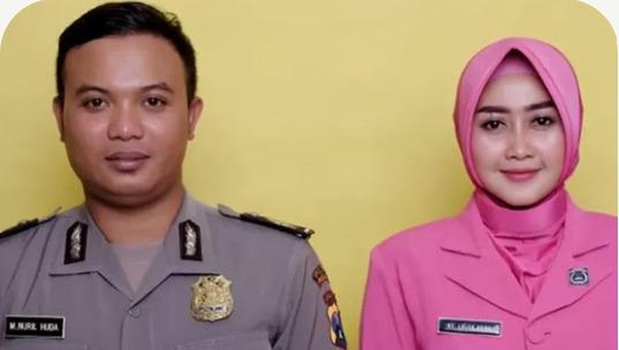 Luluk Nuril dan Suami Polisi Luluk Nuril dan Suami Polisi