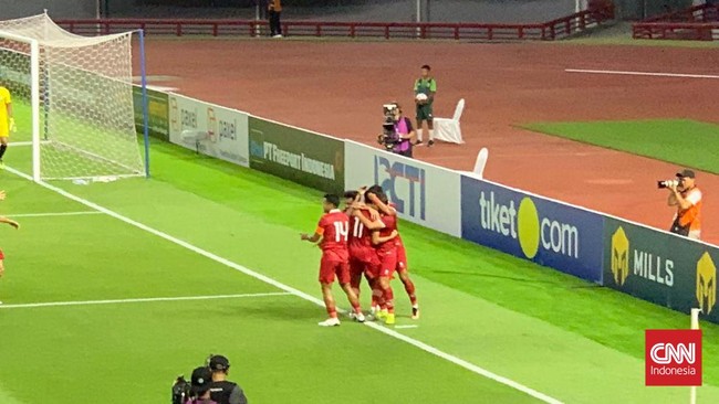 Hasil Babak I: Gol Indah Dendy, Indonesia Ungguli Turkmenistan 1-0
