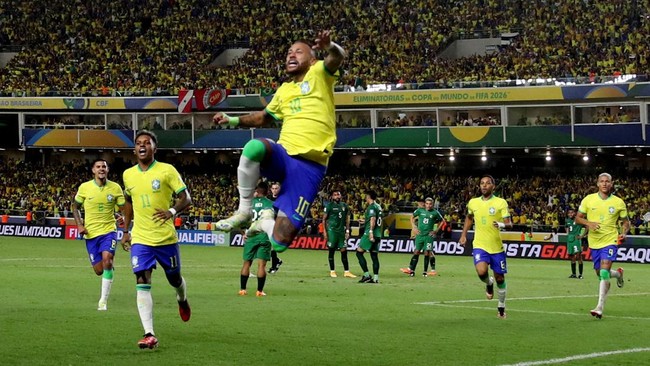 Brasil sukses mengalahkan Bolivia dalam laga Kualifikasi Piala Dunia 2026 di Belem, Sabtu (9/9) pagi WIB. Neymar tampil gemilang di laga ini.