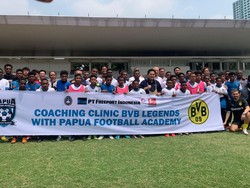 Freeport Ajak Pesepakbola Muda PFA Latihan Bareng 3 Legenda Dortmund