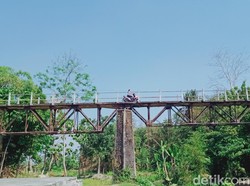 Uniknya Jembatan Rel Lori Belanda di Water Hill Desa Wisata Mranggen Klaten