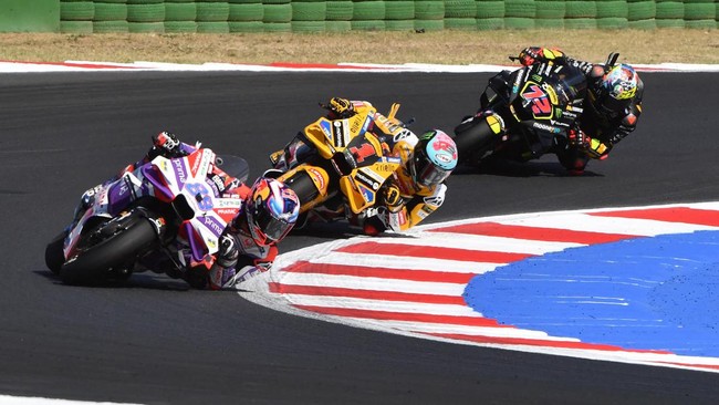 Pembalap Pramac Ducati Jorge Martin tampil sempurna untuk keluar sebagai pemenang MotoGP San Marino di Sirkuit Misano, Minggu (10/9) malam WIB.