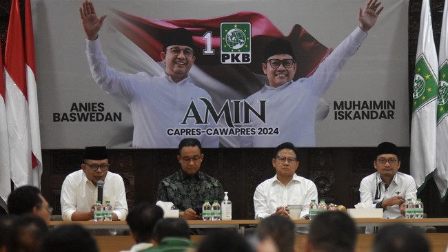 PKS tak dilibatkan saat PKB dan NasDem resmi mengumumkan Tim Nasional (Timnas) Pemenangan pasangan Anies Baswedan dan Muhaimin Iskandar di Pilpres 2024.