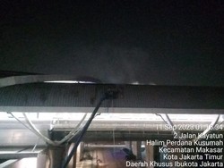 Atap Pelapis di Stasiun Kereta Cepat KCIC Halim Terbakar!