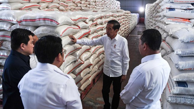 Presiden Jokowi mengungkapkan pemerintah telah menandatangani kontrak impor beras sebesar 1 juta ton dari India dan dua 2 ton dari Thailand.