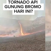 Kondisi Terkini Kebakaran di Gunung Bromo Gegara Flare Prewedding: Muncul Tornado Api!