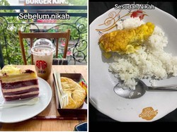 Viral Foto Perbedaan Jajanan Istri Sebelum dan Setelah Nikah, Bikin Nyesek
