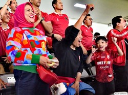 Momen Jokowi Rayakan Kemenangan Timnas Indonesia Lolos Piala Asia U-23