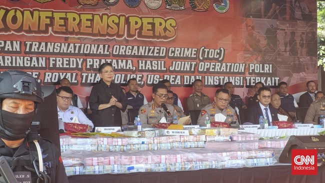 Aset sebanyak Rp10,5 triliun dihitung berdasarkan barang bukti jenis sabu 10,2 ton dan 116.346 butir ekstasi dari jaringan Fredy Pratama.