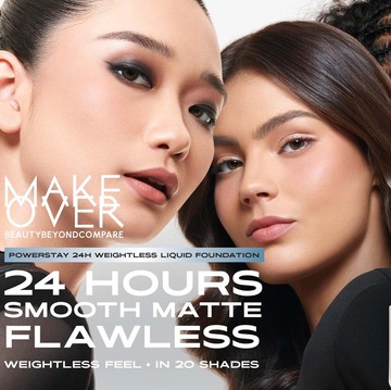 Make Over Powerstay 24H Weighless Liquid Foundation Hadir dengan Inovasi Terbaru, Hasilkan Tampilan Makeup Flawless!