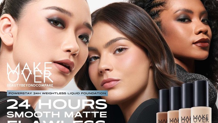 Make Over Powerstay 24H Weighless Liquid Foundation Hadir dengan Inovasi Terbaru, Hasilkan Tampilan Makeup Flawless!