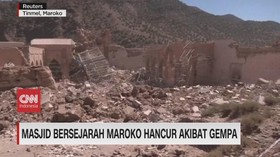 VIDEO: Masjid Bersejarah Maroko Hancur Akibat Gempa