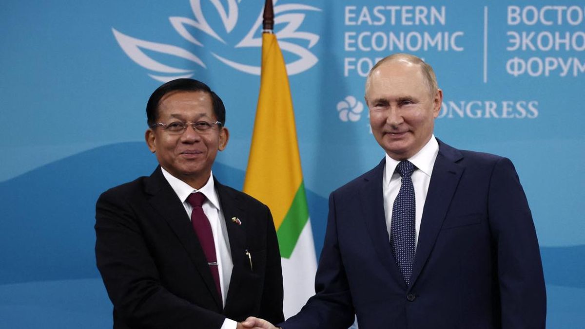 Pemimpin Junta Myanmar Bertemu Putin di Rusia, Bahas Apa?