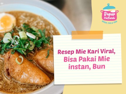 Resep Mie Kari Viral, Bisa Pakai Mie instan, Bun