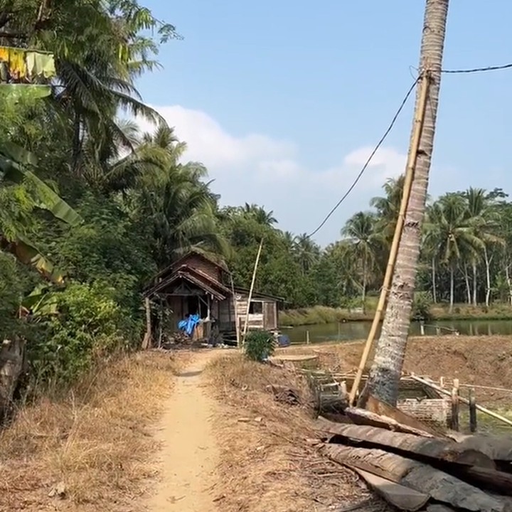 <p>Kemudian, ada juga tempat yang menyimpan banyak kenangan manis bersama teman-teman masa kecilnya. "Di pendopo itu aku sering banget main di tempat ini sama teman-teman aku," kata Enno. (Foto: TikTok @ennolerian08)</p>