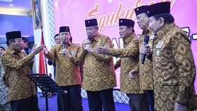 FOTO: SBY dan Prabowo Mesra di HUT PEPABRI