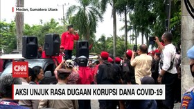 VIDEO: Aksi Unjuk Rasa Dugaan Korupsi Dana Covid-19