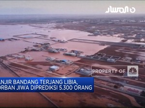 Banjir Bandang Terjang Libia, Korban Diprediksi 5.300 Orang