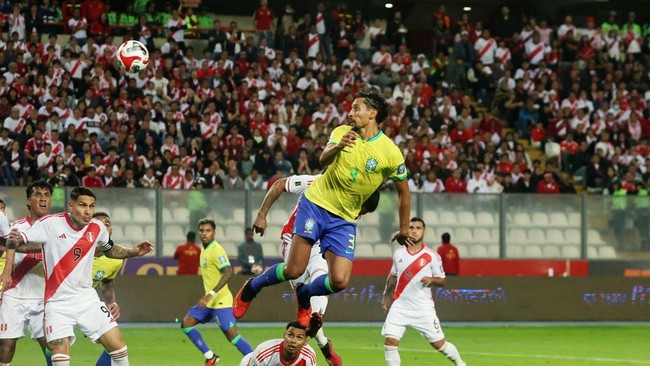 Brasil meraih kemenangan dramatis 1-0 atas Peru dalam laga lanjutan Kualifikasi Piala Dunia 2026 zona CONMEBOL.