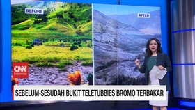 VIDEO: Sebelum-Sesudah Bukit Teletubbies Bromo Terbakar