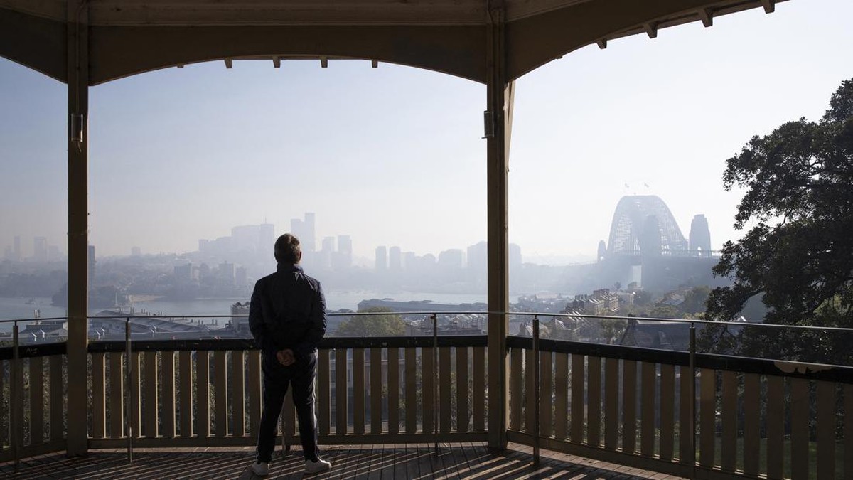FOTO: Sydney Berselimut Kabut Kebakaran Hutan