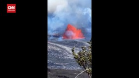 VIDEO: Momen Gunung Kilauea Muntahkan Lahar Panas 150 Meter Ke Udara