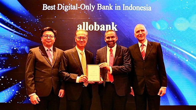 Allo Bank meraih penghargaan internasional "The Best Digital-Only Bank" dari The Asian Banker.