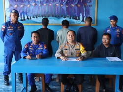 Polisi Amankan 3 Kapal Tangkap Ikan Pakai Jaring Trawl di Sinjai