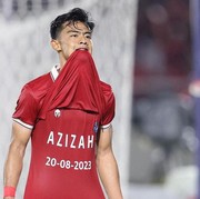 5 Potret Kebucinan Arhan Pratama Pada Istri, Usai Selebrasi di Laga Kualifikasi Piala Asia 2023
