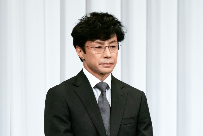 TOKYO, JAPAN - SEPTEMBER 07: Noriyuki Higashiyama, actor and incoming president of Johnny & Associates Inc., attends a press conference at Palace Hotel Tokyo on September 07, 2023 in Tokyo, Japan. Japan's top talent agency Johnny & Associates held a press conference today to announce the resignation of Julie Fujishima as president after months of revelations about predatory sexual abuse by the late founder and her uncle Johnny Kitagawa.  (Photo by Tomohiro Ohsumi/Getty Images)