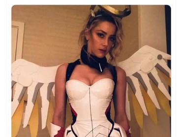 Foto Cosplay Disebar, Amber Heard Tak Beri Izin Elon Musk