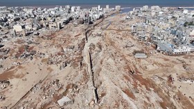 FOTO: Penampakan Kota Derna di Libya Timur Luluh Lantak Disapu Banjir
