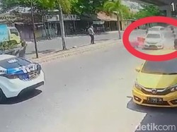 Aksi Bak Film Action di Pekalongan, Pelaku Tabrak Lari Ngebut Terobos Barrier