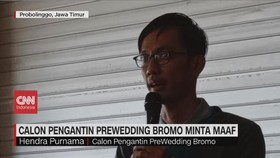 VIDEO: Calon Pengantin Prewedding Bromo Minta Maaf