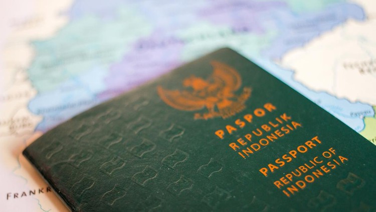 Ilustrasi paspor Indonesia