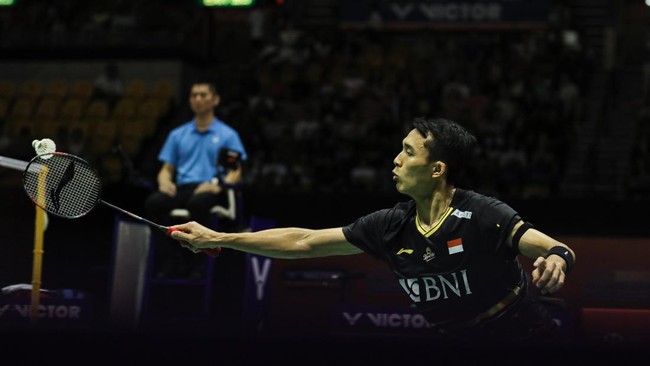 Jonatan Christie berjanji akan segera bangkit setelah tersingkir pada babak pertama Denmark Open 2023 di Jyske Bank Arena, Rabu (18/10).