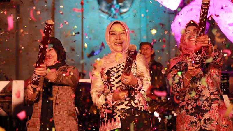 Pemkab Klaten menggelar Karya Budaya bertajuk Shining Klaten Arts Festival 2023 di Taman Budaya Monumen Juang 45, Klaten, Jawa Tengah pada Sabtu (16/9).