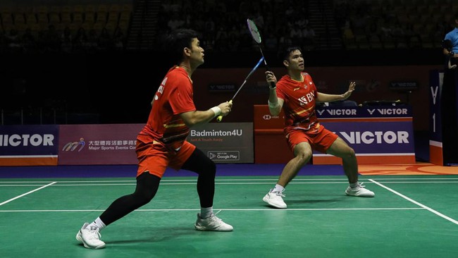 Ganda putra Indonesia Leo Rolly Carnando/Daniel Marthin keluar sebagai runner-up Hong Kong Open 2023, Minggu (17/9).