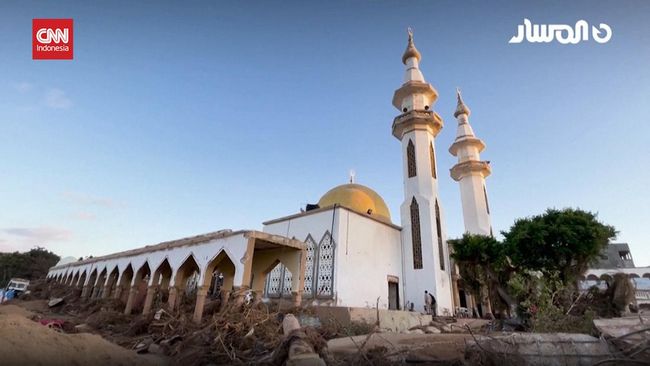 VIDEO: Masjid di Derna Tetap Kokoh Usai Banjir Bandang Libya