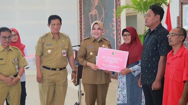 Sosialisasi Kegiatan Bantuan Sosial Rehab Rumah Tidak Layak Huni (RTLH) APBD Kabupaten Klaten Tahun Anggaran 2023 Kab. Klaten diselenggarakan di Grha Bung Karno