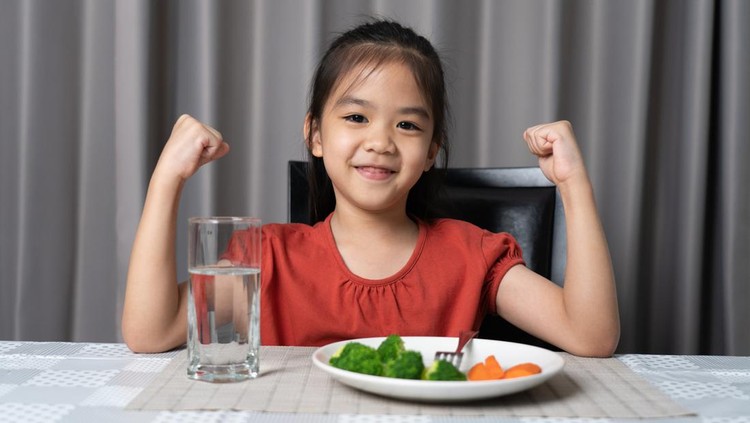 Ilustrasi Kebiasaan Makan yang Bantu Ujian Anak Ilustrasi Kebiasaan Makan yang Bantu Ujian Anak