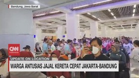 VIDEO: Warga Antusias Jajal Kereta Cepat Jakarta-Bandung
