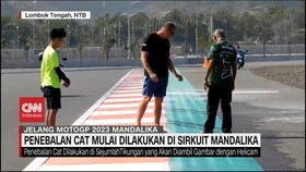 VIDEO: Jelang MotoGP, Lintasan Sirkuit Mandalika Dipercantik