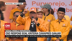 VIDEO: Oso Respons Soal Kriteria Cawapres Ganjar