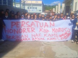 Tenaga Honorer Pemkab Mamasa Unjuk Rasa karena Setahun Belum Terima Gaji