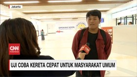 VIDEO: Uji Coba Kereta Cepat Jakarta-Bandung untuk Masyarakat Umum
